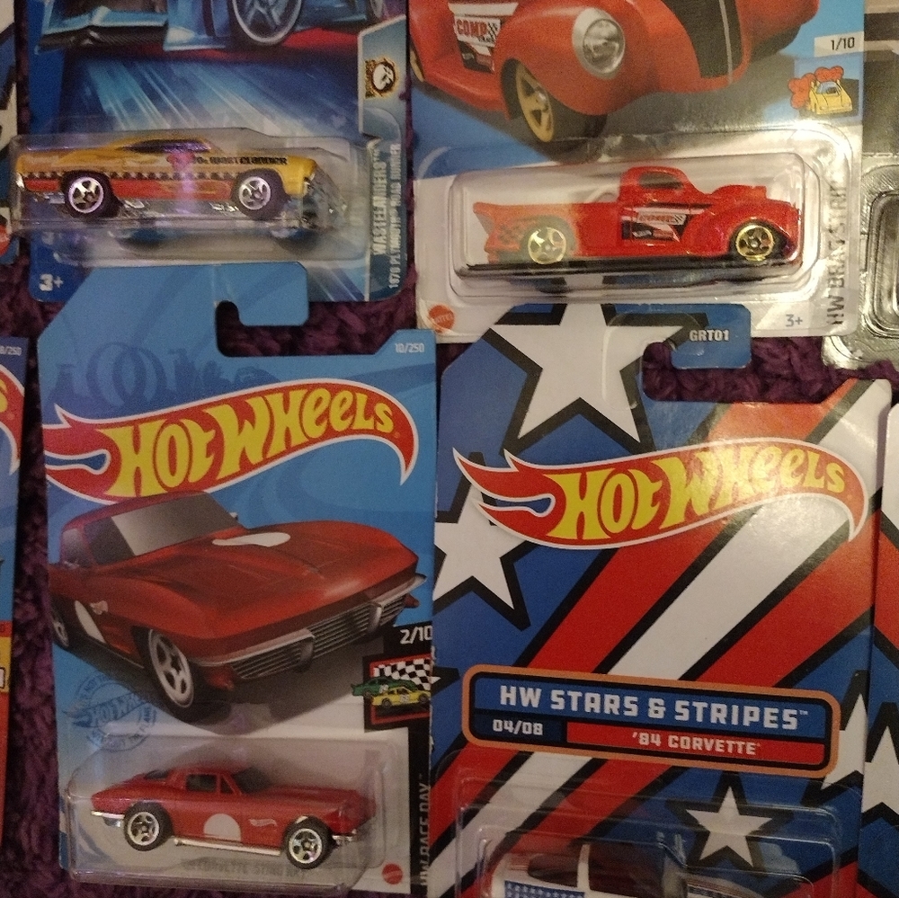 Hit Wheels 2022 full set of 8 Stars & Stripes Edition Vehicles